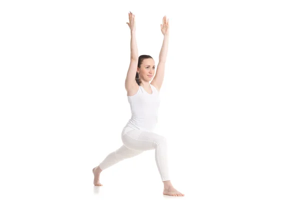 Yoga Virabhadra 1 Pose — 图库照片