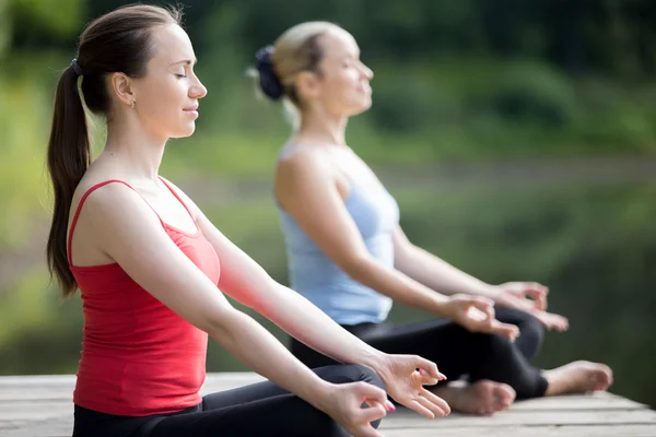 Meditation session yoga — Stock Photo, Image