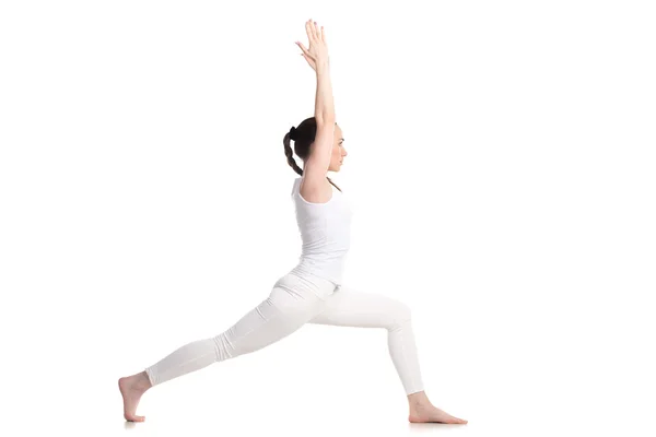 Yoga Warrior 1 Pose — Stock Photo, Image