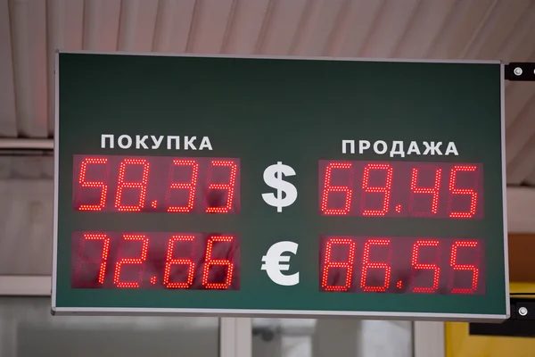 Banco ruso panel electrónico —  Fotos de Stock