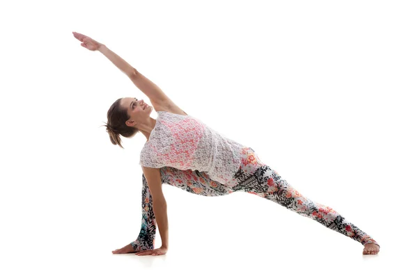 Yoga Pose uthitta parshvakonasana — Stockfoto