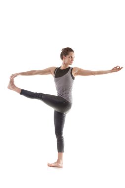 Yoga poz parivritta hasta padangushthasana