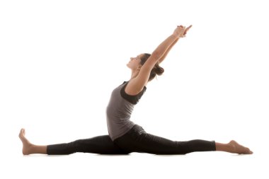 Yoga practice  clipart