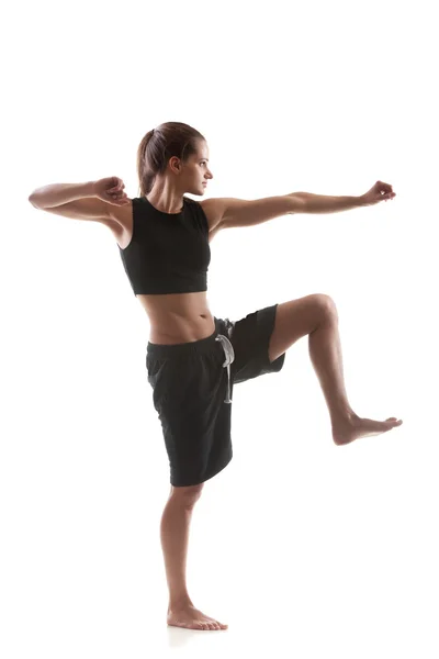 Yoga praktijk — Stockfoto