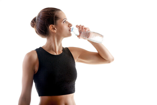 Drinking water after yoga practice 