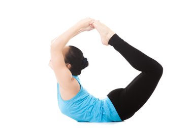 Yoga asana dhanurasana Yogi kadın
