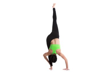 Standing split yoga pose clipart