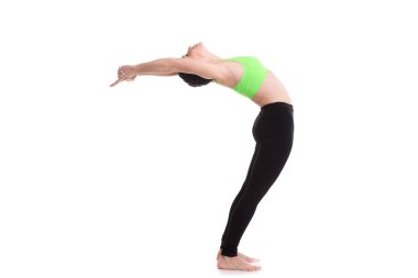 Geriye dönük Bend (Ardha Chakrasana ayakta)