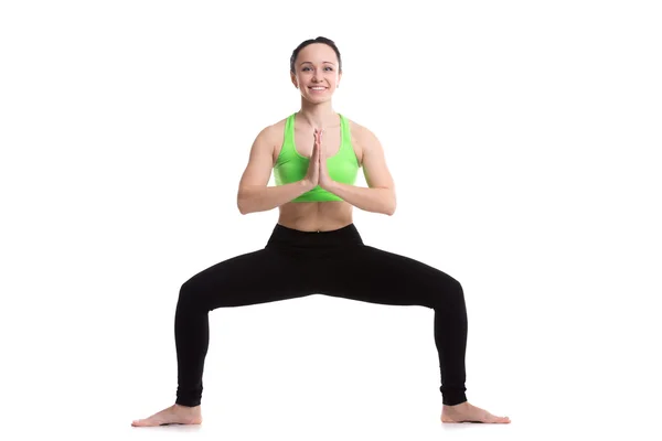Dea Yoga Pose (Utkata Konasana ) — Foto Stock