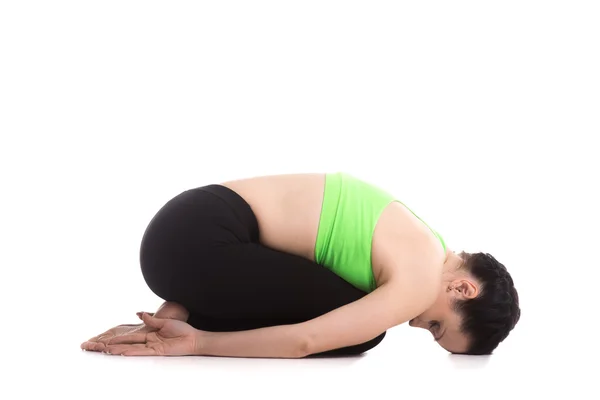 Pose de yoga Balasana — Photo