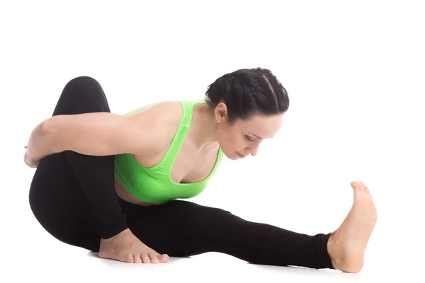 Marichyasana I yoga Pose — Foto de Stock