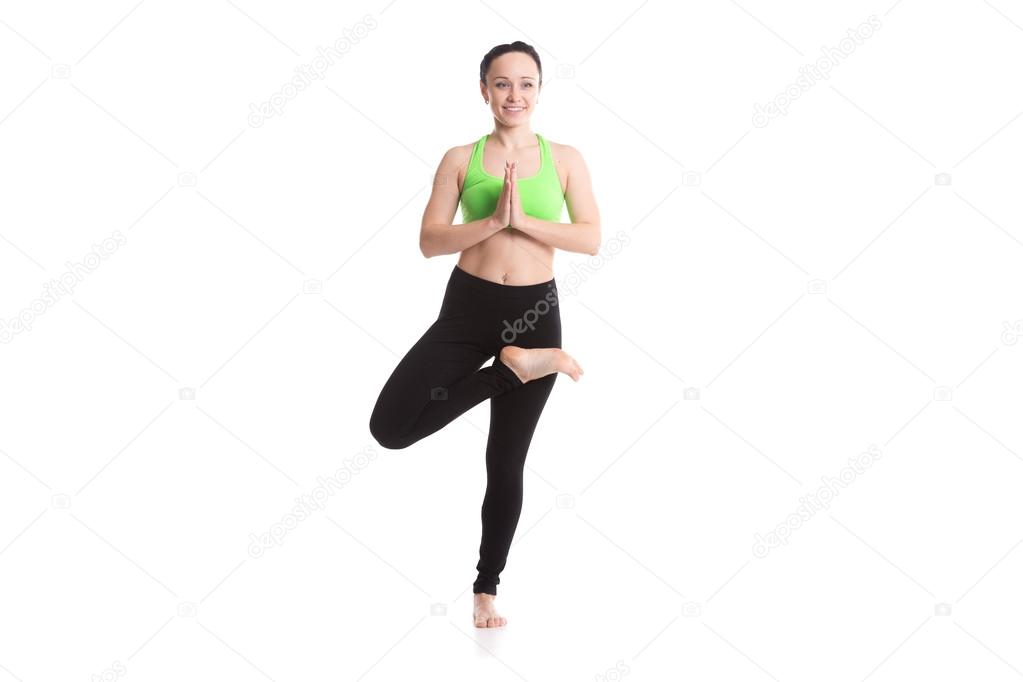 Yoga Vriksasana pose 