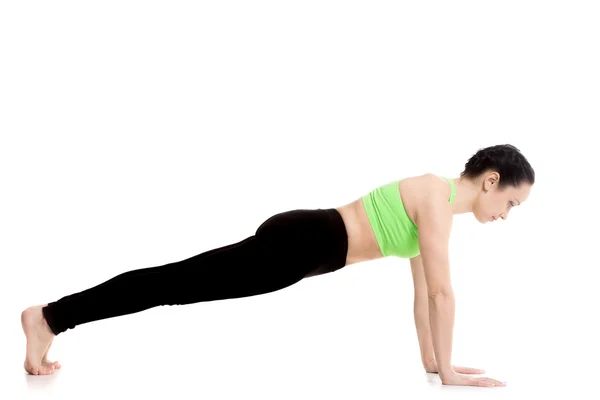 Plank yoga pose — Stock Photo, Image
