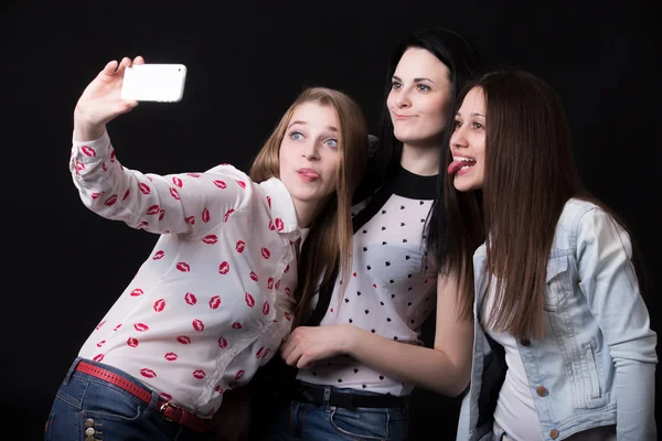 Copines prendre selfie Photo De Stock