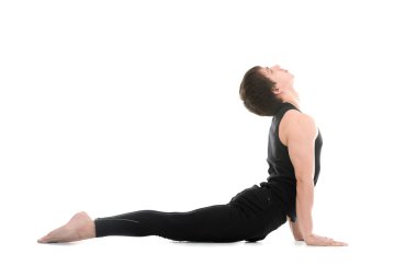 Köpek poz yukarı bakacak şekilde yoga