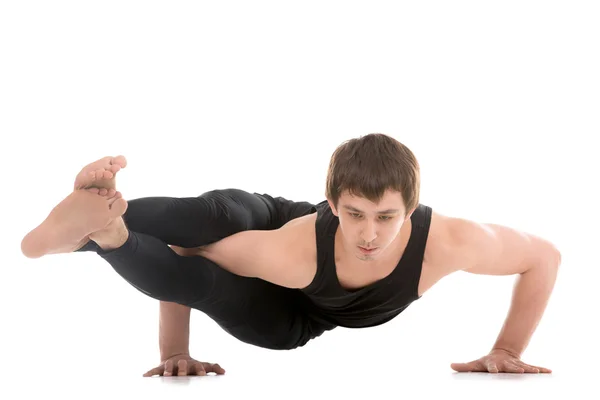 Asana Astavakrasana, Eight-Angle Pose — Stock Photo, Image