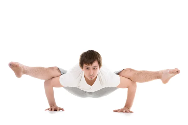 Arm balance Firefly posture — Stock Photo, Image