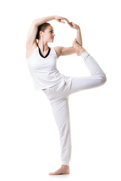 Yoga Pose nataradjasana — Stock Photo, Image