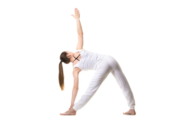 Yoga Triangle pose — Stock Photo, Image