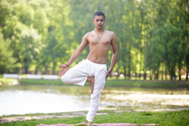 Yoga ağaç poz 