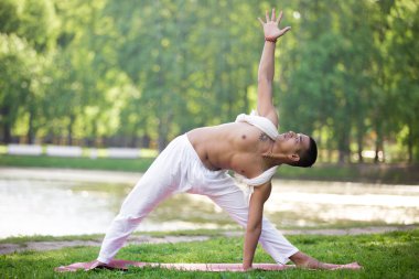 Yoga Extended Triangle pose