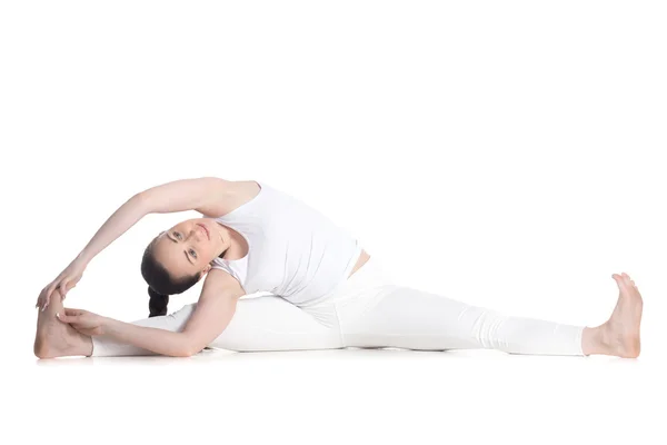 Parivritta Upavistha Konasana — Stock Photo, Image