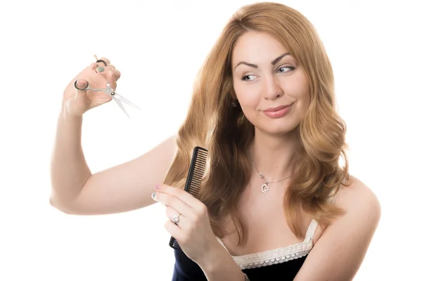 Self-service hairstyling — Stock Photo, Image
