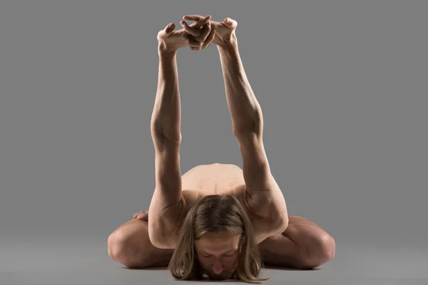 stock image Variation of yogamudrasana