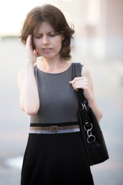 Woman unhappy with problems
