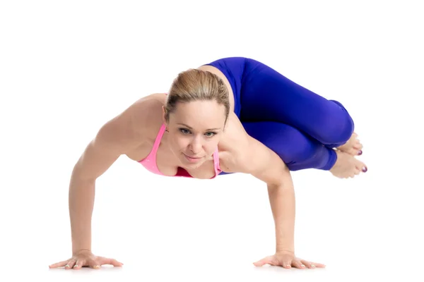 Side Crane (Crow) Pose — Stock Photo, Image