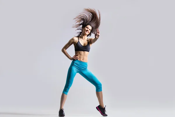 Happy girl dancing — Stock Photo, Image