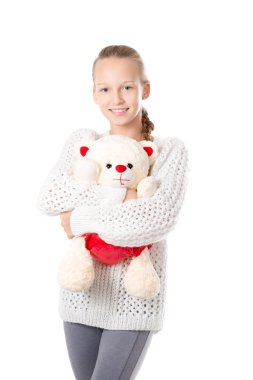 Oyuncak ayılı kız