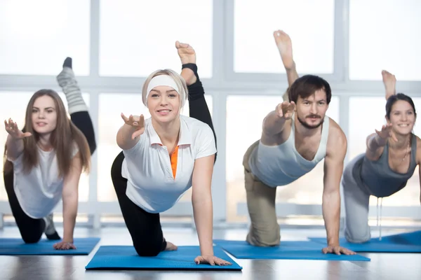 Exercises for buttocks in class — Stock Photo, Image