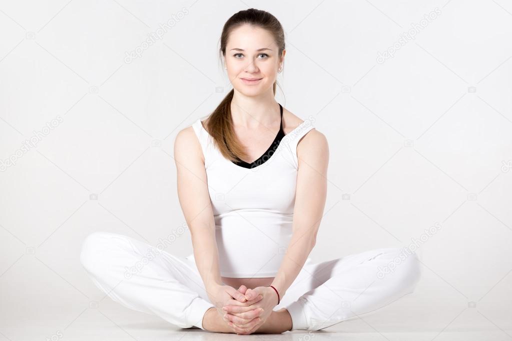 Prenatal Yoga Butterfly Pose Royalty Free Photo Stock Image By C Fizkes 93702998