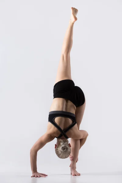 Urdhva Prasarita Eka Padasana — Stock Image Urdhva Prasarita Eka Padasana Royalty Free Stock Photos