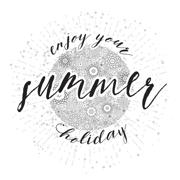 Njut av din sommarsemester — Stock vektor