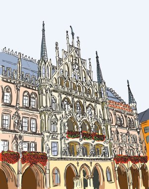 Hand drawn series of vacation travel 