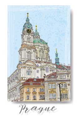 Hand drawn series of vacation travel 