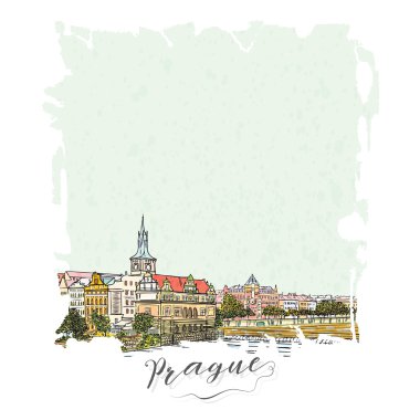 Hand drawn series of vacation travel