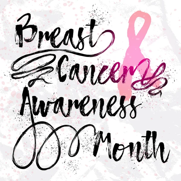 Miesiąc świadomości na temat raka piersi. — Zdjęcie stockowe