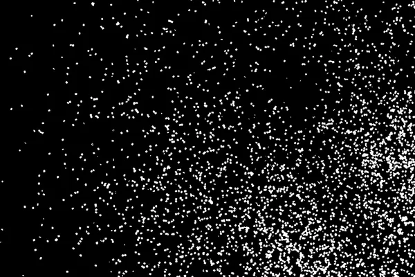 Caída de nieve o cielo nocturno con patrón de estrellas — Vector de stock