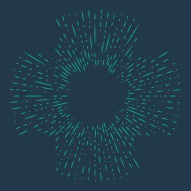 Vintage elle çizilmiş sunburst  