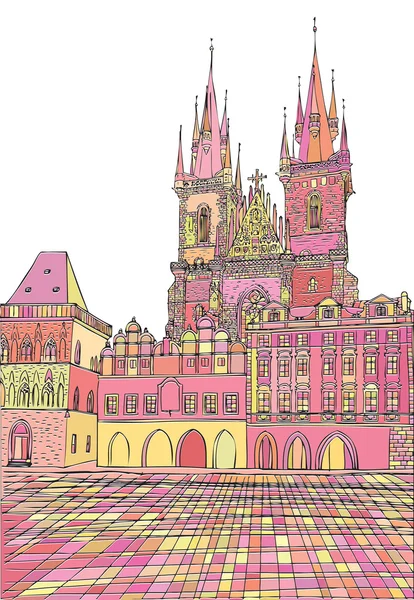 Prag Stadt, Tschechische Republik. — Stockfoto