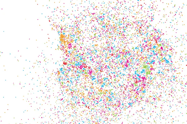 Confettis colorés sur blanc — Image vectorielle