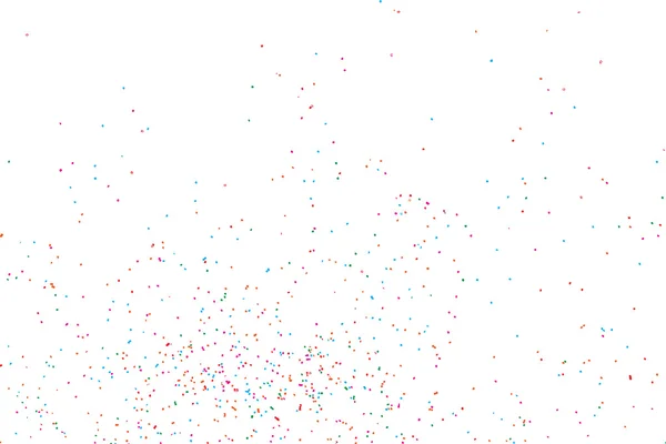 Confettis colorés sur blanc — Image vectorielle