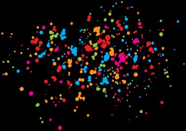 Renk splash illüstrasyon 