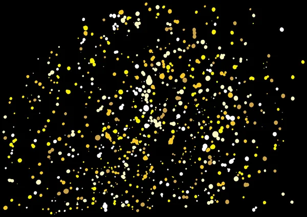 Gold glitter explosion on black