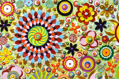 Çiçeklerin soyut arkaplanı. 