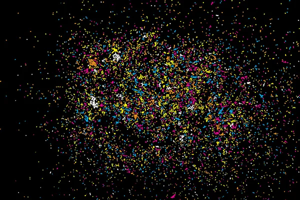 Kleurrijke explosie van confetti. — Stockvector
