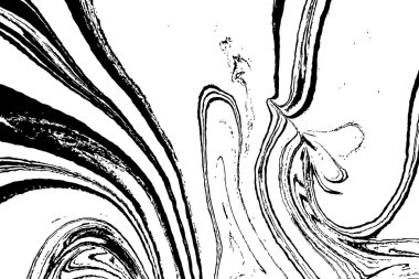 Elle çizilmiş çizim tekniği Ebru.  